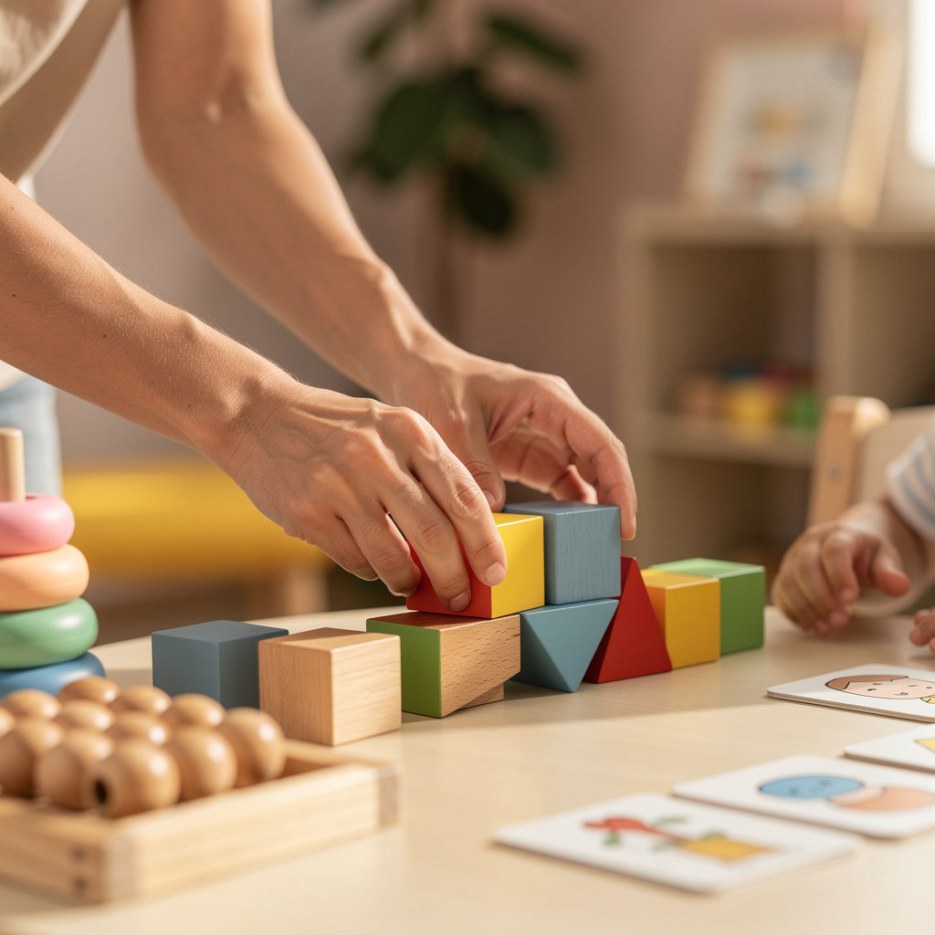 Tiny Teapots Preschool & Daycare children engaged in structured learning activities at our curriculum-based facility in San Diego