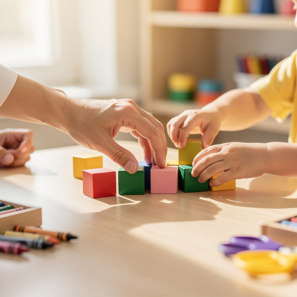 Tiny Teapots Preschool & Daycare children engaged in curriculum-based learning activities in San Diego